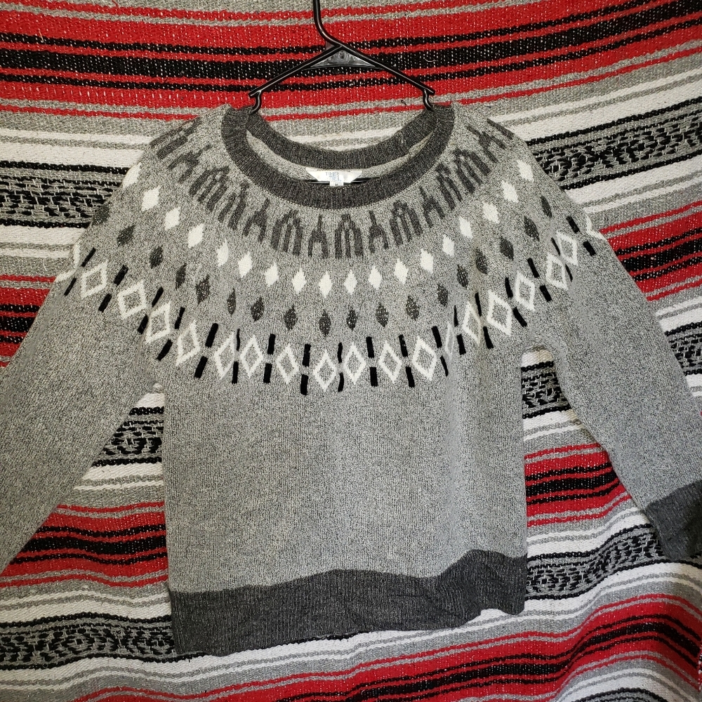 Grey knit sweater